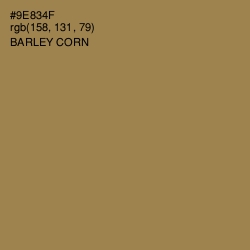 #9E834F - Barley Corn Color Image